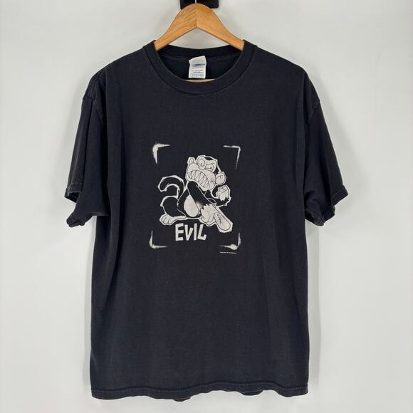 Vintage Family Guy T Shirt Size Large Men’s Black Evil Monkey 2006 Y2K Animated - Picture 1 of 7